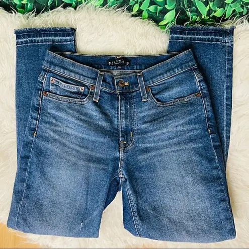 J. Crew Mercantile blue jeans distressed style casual size 25