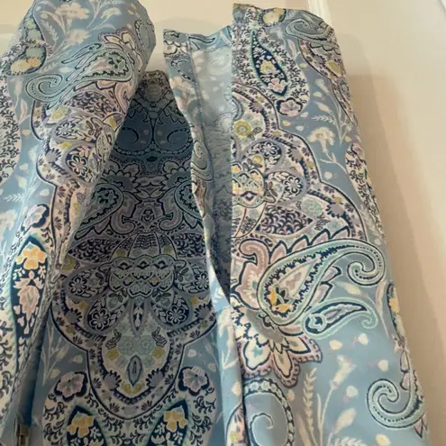 Miss Elaine Paisley Robe Blue Size 1X