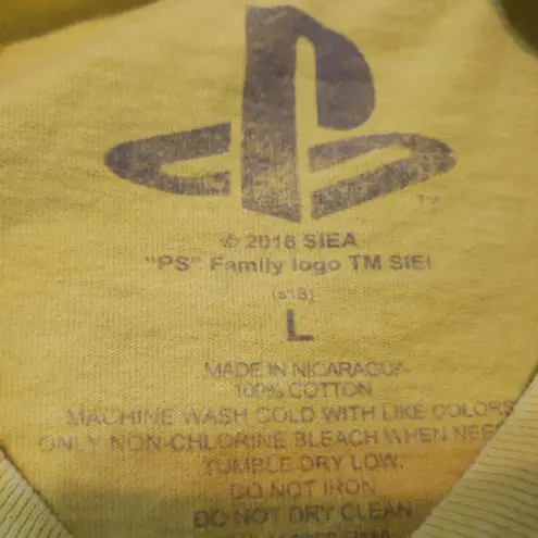 PlayStation Sony Shirt Size Large SIEA PS Family Logo Japanese Long Sleeve Crop Top Cropped