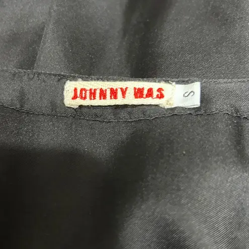 Johnny Was Silk Embroidered Fringe Kimono S Boho Festival Duster Indie Retro