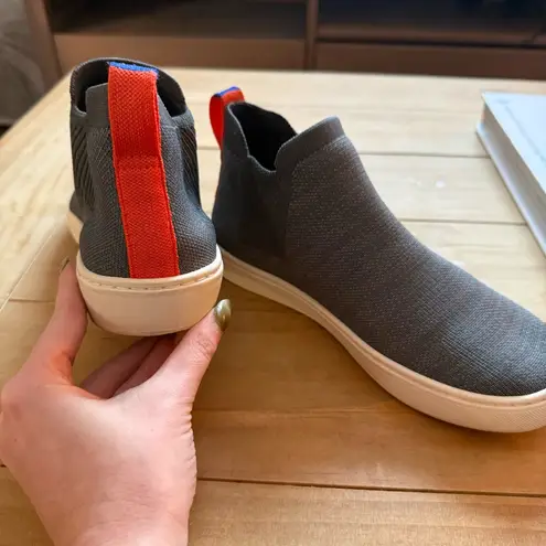 Rothy's 'The Chelsea Slip On Gray Knit' High Top Sneakers