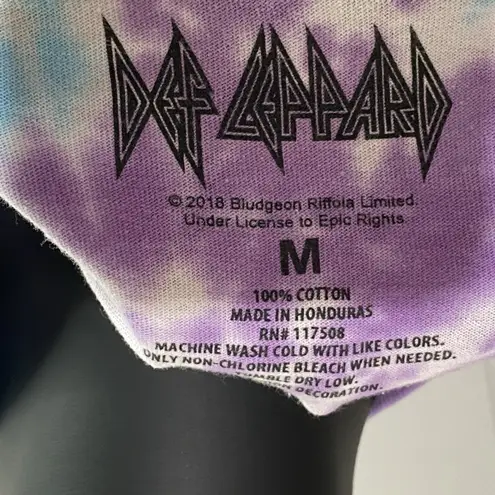 Retro‎ Womens Size Medium Spell Out Cropped Def Leppard Band Long Sleeve T thumbnail 4