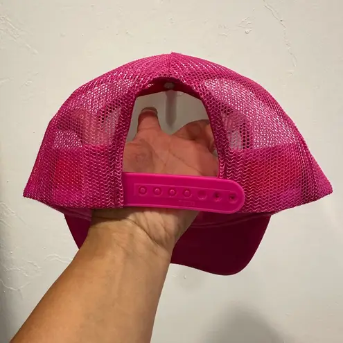 Custom made Pink Trucker Hat with Multi Patches “good moms say bad words” NWOT