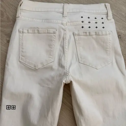 Ksubi Women’s Hi N Wasted Ankle Crop Jeans in White | 25