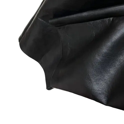 Wilfred Aritzia Melina High Waisted Vegan Leather Pant in Black Plus Size 16 New