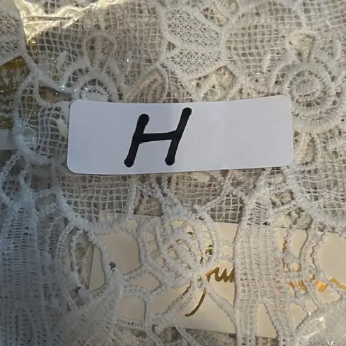 Yumi Kim White Sheer Lace Tulum Tunic Swim Cover Up Batwing Women Size XS New