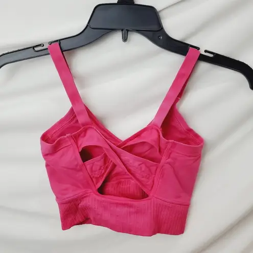 Free People Movement  Good Karma Scoop Neck Bra Washed Cherry XS/S