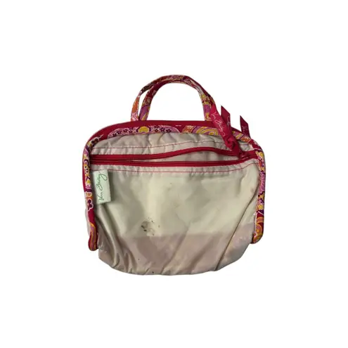 Vera Bradley  Quilted "Raspberry Fizz" Cosmetic Bag Paisley Pink