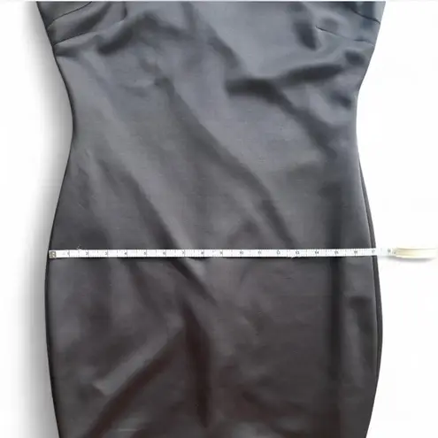 Sangria Black Cocktail Dress with Studded Collar