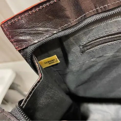 Y2K 90’s exotic tooled vintage leather safari envelope bag cute 🥰 zebra 🦓 Gold