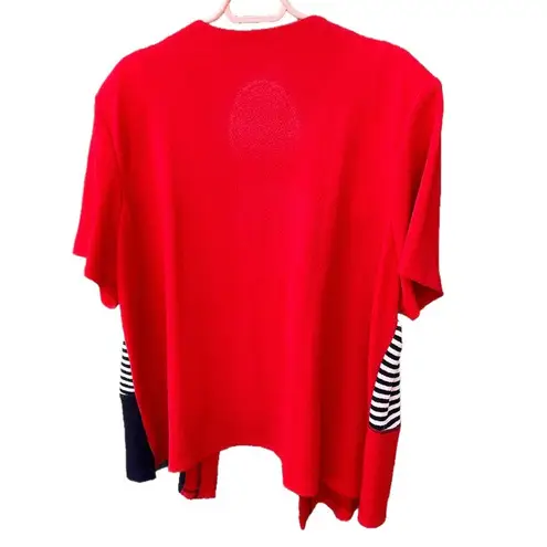 Vintage Another Thyme size XL red white blue knit cardigan Size L