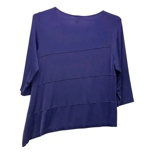 Chicos Womans Slinky Knit Tops XL Blue