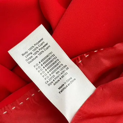 Babaton Aritzia Demy Lightweight Single-Breasted Blazer Red Sz XXS