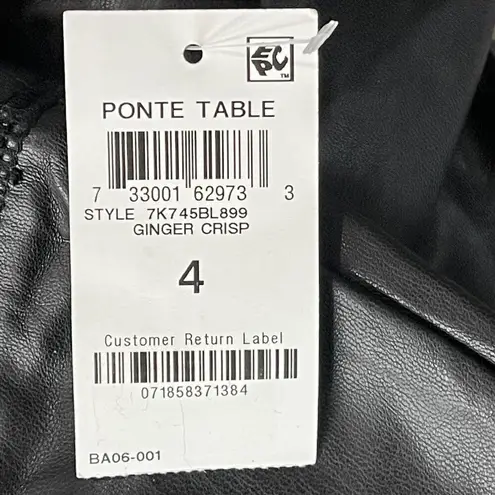 INC International Concepts SZ 4 Faux Leather Skinny Pants Pull