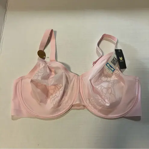 Wacoal Bra Confidence Boost Underwire Bra Ballet Slipper Pink 40DDD NWT #855380