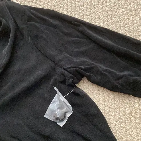 Coldwater Creek NEW Destinations Button Cardigan Black Size Medium Sleek NIB