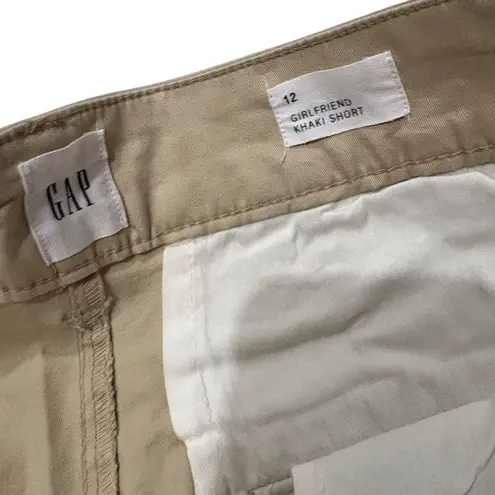 Gap NWT,  Girlfriend Khaki Shorts High Rise 5" Inseam, Sz 12