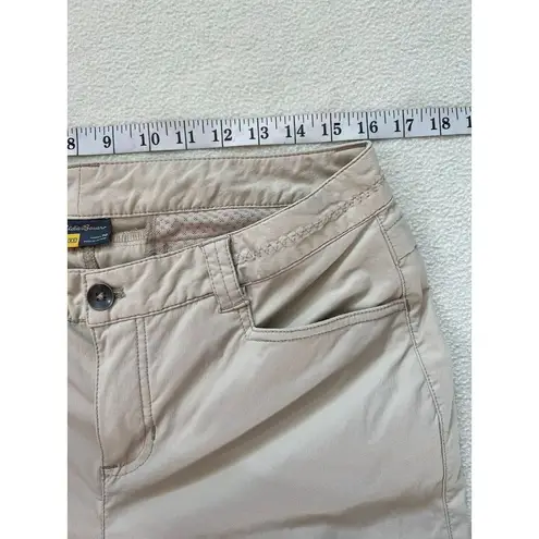 Eddie Bauer  Travex Women's Size 10 Tan Hiking Stretch Roll Tab Pants