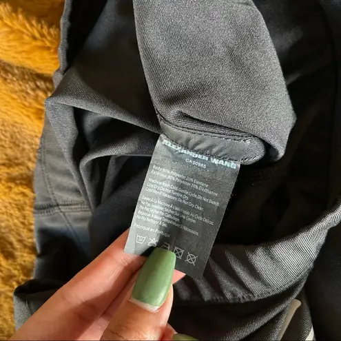 Alexander Wang Black Credit Card Print Scuba Legging