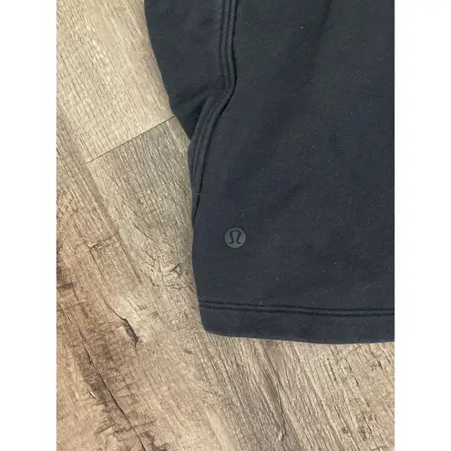 Lululemon  Women Size 2 Black Scuba Shorts Drawstring Pockets Lounge Yoga Active