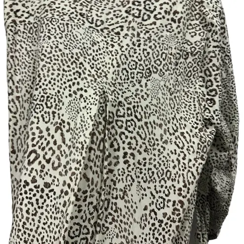 Velvet Heart  Animal Print Leopard Button Up Long Sleeve with Pocket Women’s XL