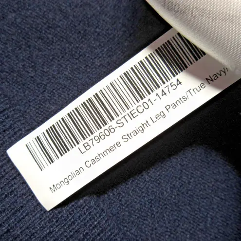 Quince NWT Cashmere Straight in True Navy Drawstring Pull-on Knit Sweater Pant L