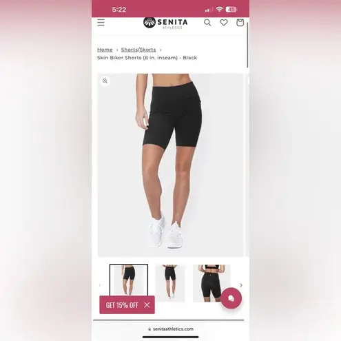 Senita Athletics Skin Biker Shorts (8 in. inseam) olive green