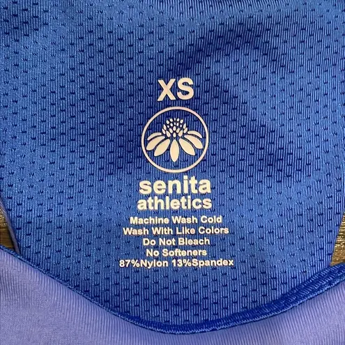 Senita Athletics Purple/Blue Racerback Tank w/ Built in Bra - Size XS