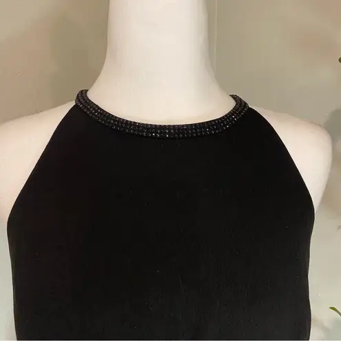 Aidan Mattox black Elegant Sleeveless Evening Gown Dress Size 4