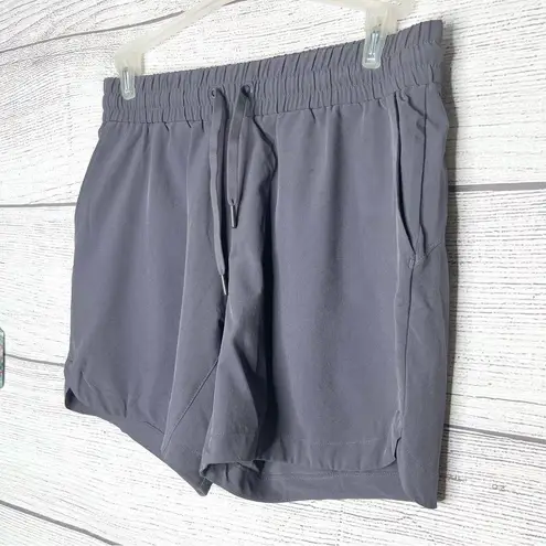 Mondetta Gray Pull On Athletic Shorts 6" Inseam Size Small Comfy Casual Lounge