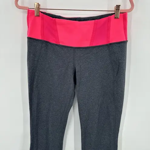 Lululemon Women's Pink Gray Groove Flare Athletic Yoga Lounge Pants Size 10‎