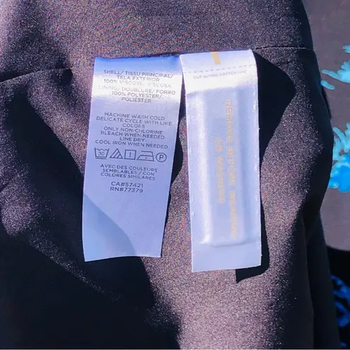 Ann Taylor  Floral Toile Square Neck Shift Dress, Night Sky, Women's, Siz…