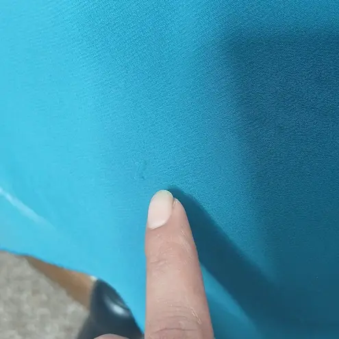 Bisou Bisou by Michele Bohbot teal ruffle spaghetti strap tank top size 8