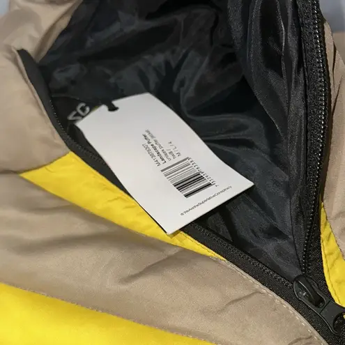 NWT WeSC Vegan Landscape Puffer Sunset Cactus Jacket Unisex Medium Yellow