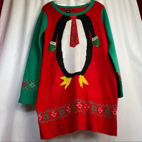 United States Sweaters Ladies Ugly Christmas Tunic Style Sweater XL