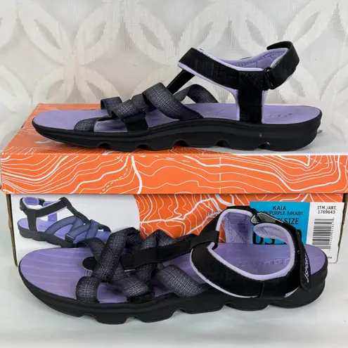 5 for $25| Jsport Kaia Ladies' Strap Black Purple Sandal Size 10