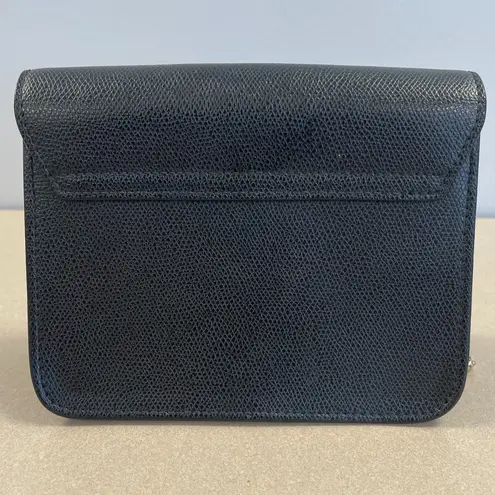 Furla Black Leather Mini Metropolis Chain Crossbody Bag - Preowned