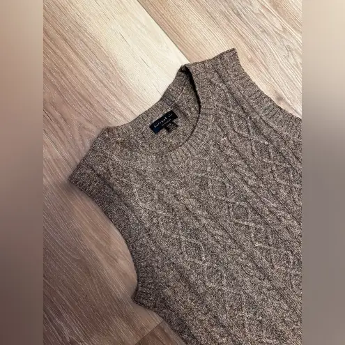 Current Air Anthropologie Cable-Knit Midi Sweater Dress Brown / Size XXS