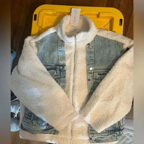 Denim Sherpa jacket
