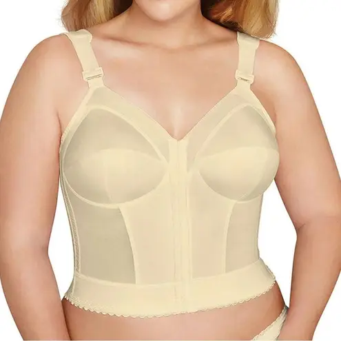Exquisite Form Wireless Longline Bra with Front Closure 36D NEW Tan Size undefined - Image 2