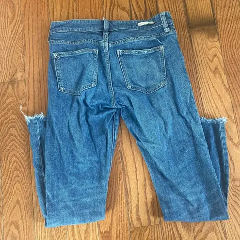 Pilcro and the Letterpress Anthropologie Distressed Slim Boyfriend Jeans Size 25