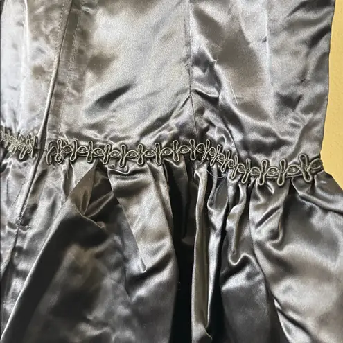 Jeannie nitro vintage black gothic mini bell sleeve dress L Size L