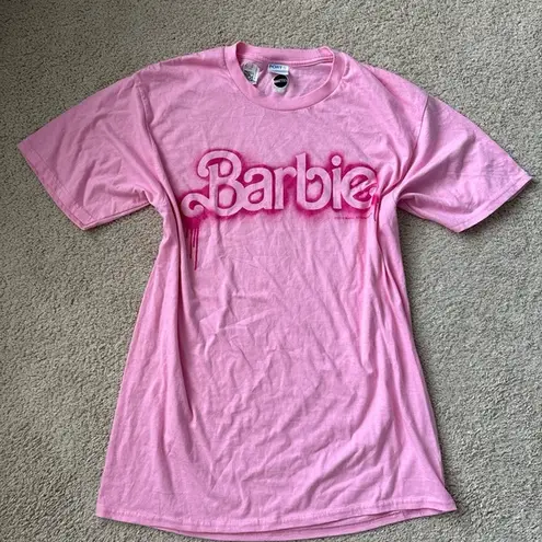 Mattel Barbie Pink Crew Neck Tee Size M