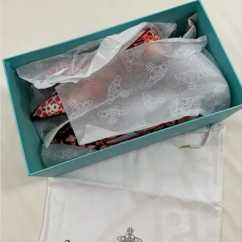 Vivienne Westwood NWOT Women's Floral Loafers - Red and Pink SIZE36