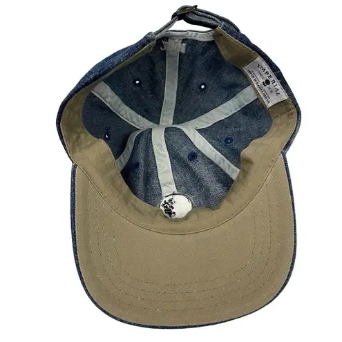 Imperial Vintage Denim Baseball Cap Blue Golf Embroidered Unisex Hat