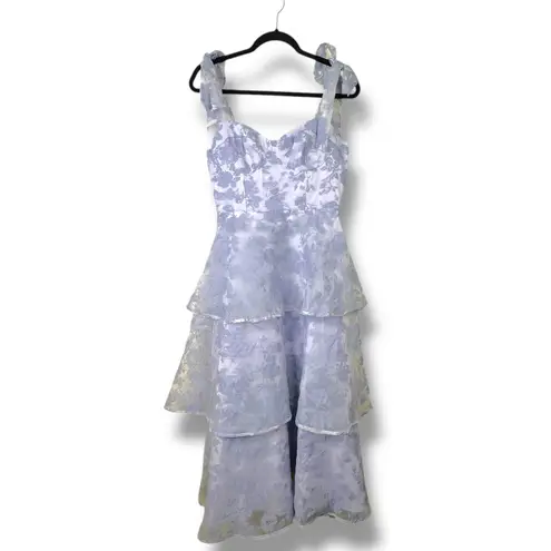 Lulus NWOT Glamorous Sweetie Lavender Burnout Tie