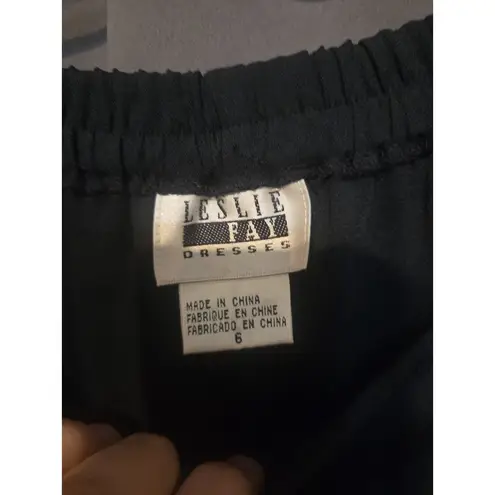Leslie Fay Black Elastic Waist Slacks, Women's Size 6, Professional Workwear