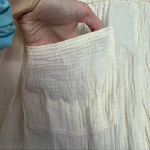 Soft Surroundings Cotton Gauze Wide Leg Pants Size 3X Coastal Lagenlook