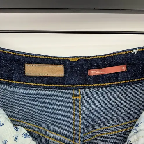 Pilcro The Split Straight Jeans Dark Wash 28