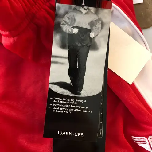 TYR Womens Warm Up Shorts Drawstring Pull On Athletic Red M Size M